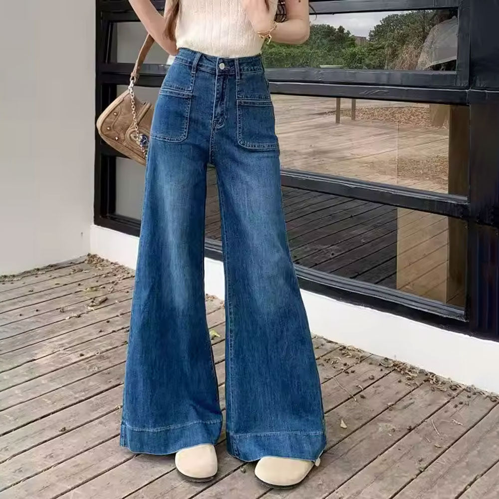 Wide Leg Vintage Denim Jeans