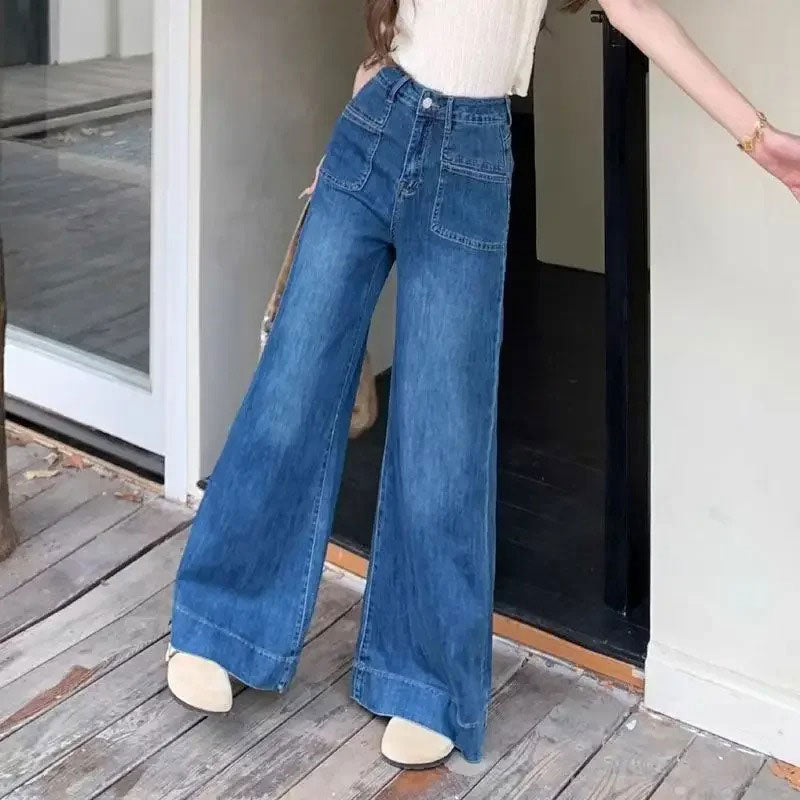Wide Leg Vintage Denim Jeans