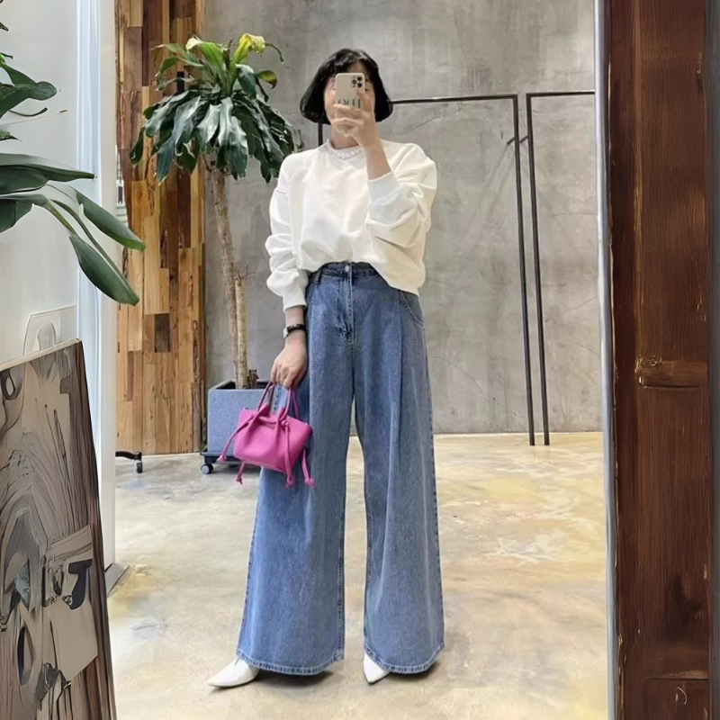 High Waist Wide Leg Jeans
