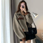 Cropped Vintage Check Jacket
