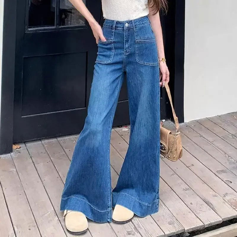 Wide Leg Vintage Denim Jeans