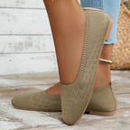 Square Toe Shoes Breathable