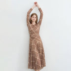Checkered Maxi Vintage Style Dress