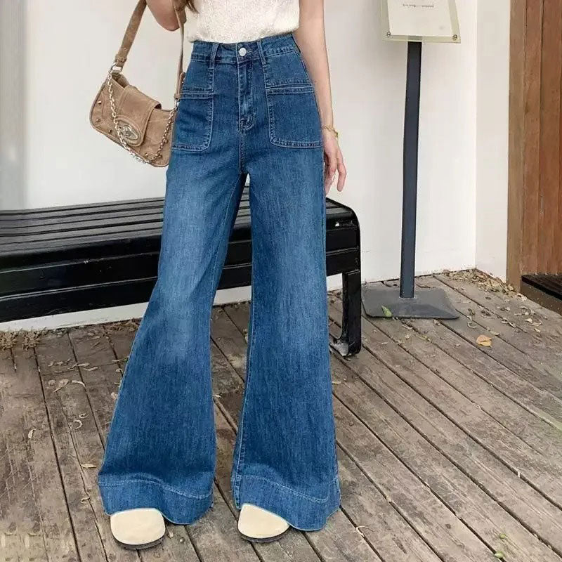 Wide Leg Vintage Denim Jeans
