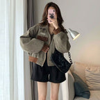 Cropped Vintage Check Jacket