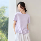 Embroidered Hollow Design T-Shirt