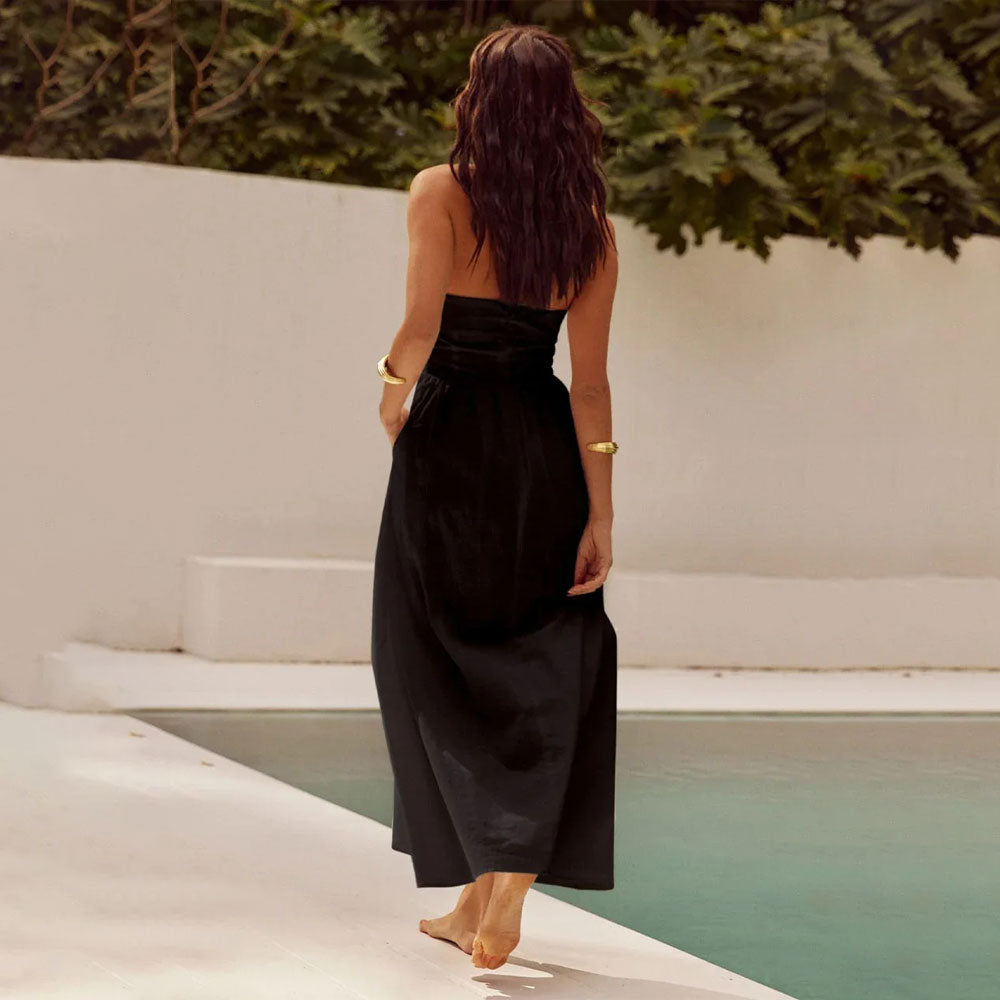 Halter Neck Maxi Dress