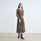 Checkered Maxi Vintage Style Dress